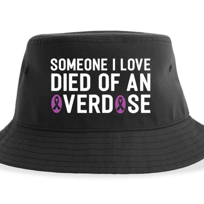 Someone I Love Died Of An Overdose End Addiction Awareness Sustainable Bucket Hat