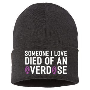 Someone I Love Died Of An Overdose End Addiction Awareness Sustainable Knit Beanie