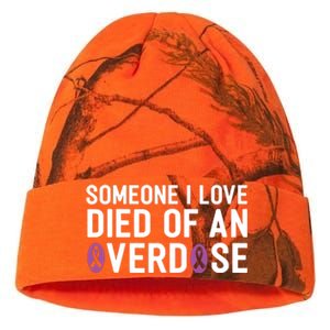 Someone I Love Died Of An Overdose End Addiction Awareness Kati Licensed 12" Camo Beanie