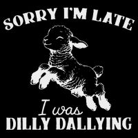 Sorry IM Late I Was Dilly Dallying Wool Snapback Cap