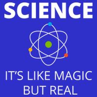 Science It's Like Magic But Real Geek Scientist Gift Button