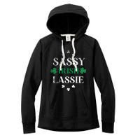 Sassy Irish Lassie St. Patrick's Day Cute Saint Patty's Women's Fleece Hoodie