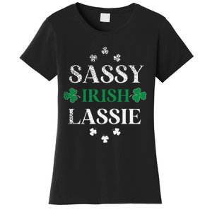 Sassy Irish Lassie St. Patrick's Day Cute Saint Patty's Women's T-Shirt