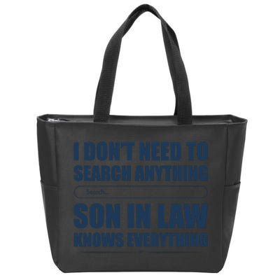 Son In Law Zip Tote Bag