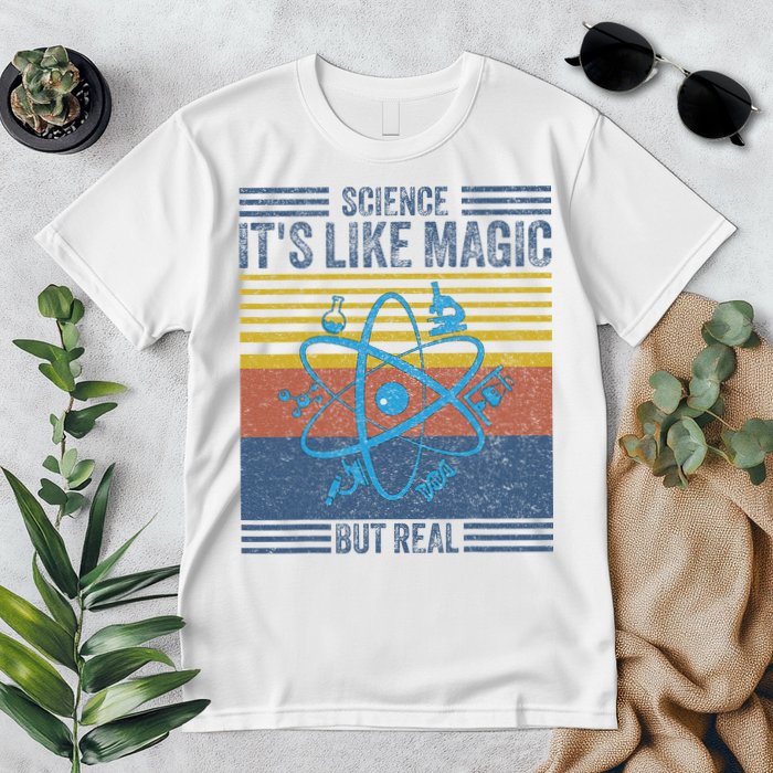 Science It's Like Magic But Real Science Teacher Geek Nerd Premium T-Shirt