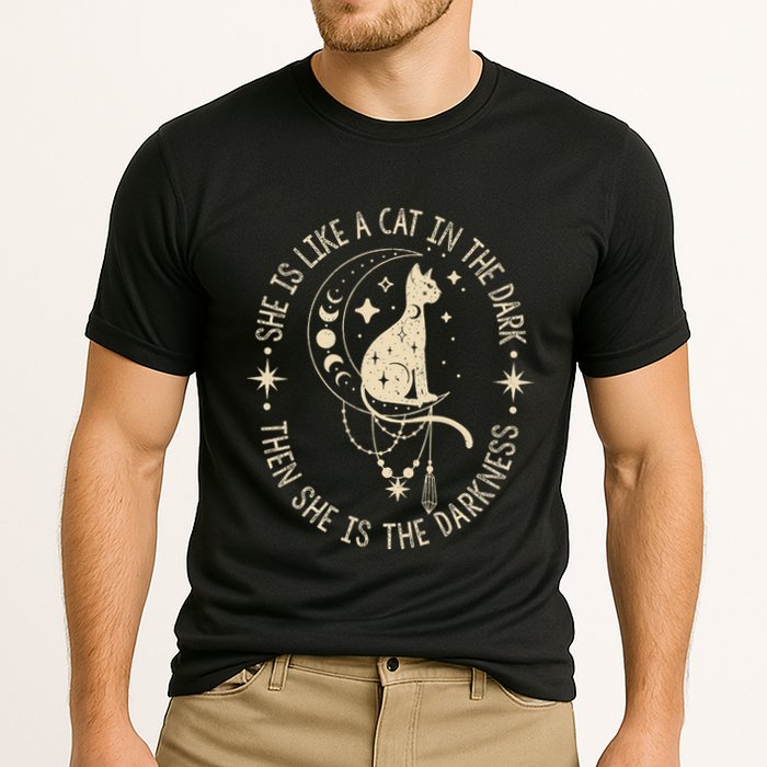She Is Like A Cat In The Dark Then She Is The Darkness Cooling Performance Crew T-Shirt