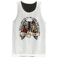 so ill love you till my lungs give out i aint lyin western Mesh Reversible Basketball Jersey Tank