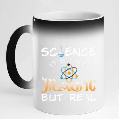 Science Its Like Magic But Real Pun Funny Magical 11oz Black Color Changing Mug