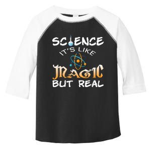 Science Its Like Magic But Real Pun Funny Magical Toddler Fine Jersey T-Shirt