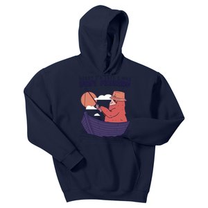 Sorry I'm Late Busy Fishing Kids Hoodie