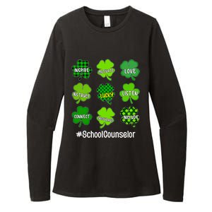 Shamrock Inspire Love Lucky School Counselor St Patricks Day Gift Womens CVC Long Sleeve Shirt