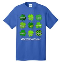 Shamrock Inspire Love Lucky School Counselor St Patricks Day Gift Tall T-Shirt