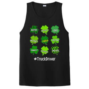 Shamrock Inspire Love Lucky Truck Driver St Patricks Day Cute Gift PosiCharge Competitor Tank