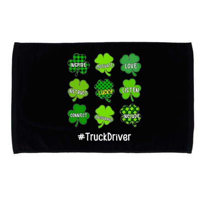 Shamrock Inspire Love Lucky Truck Driver St Patricks Day Cute Gift Microfiber Hand Towel