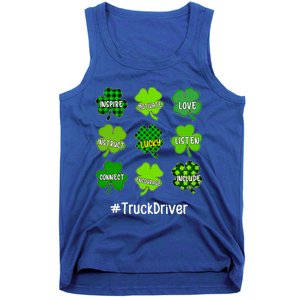 Shamrock Inspire Love Lucky Truck Driver St Patricks Day Cute Gift Tank Top