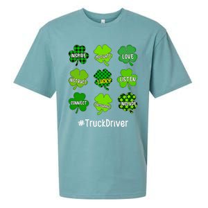 Shamrock Inspire Love Lucky Truck Driver St Patricks Day Cute Gift Sueded Cloud Jersey T-Shirt