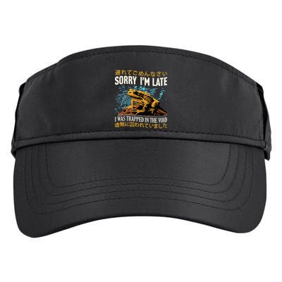 Sorry IM Late I Was Trapped In The Void Frog Japanese Adult Drive Performance Visor