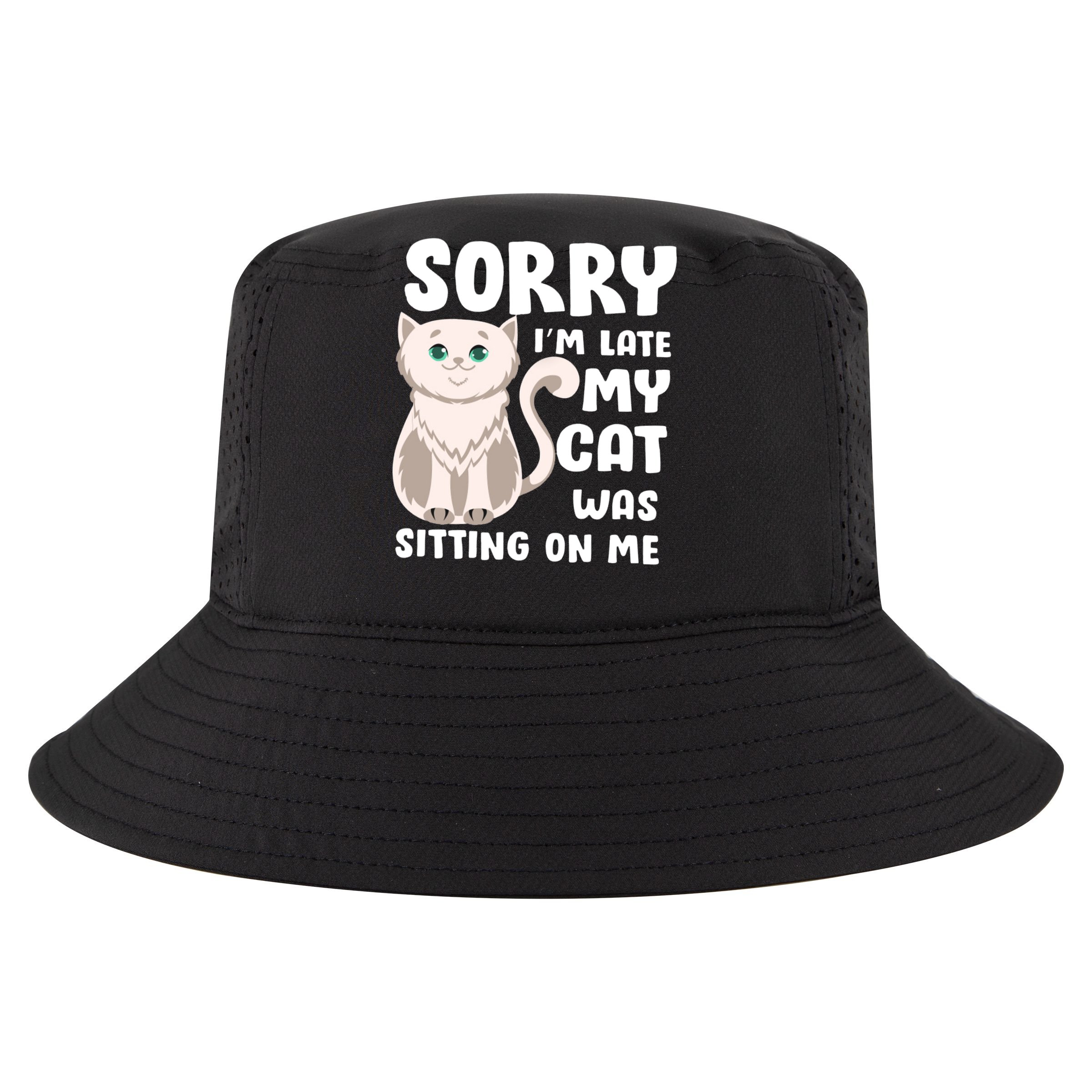 Sorry I'm Late My Cat Was Sitting On Me Apron