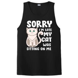 Sorry I'm Late My Cat Was Sitting On Me PosiCharge Competitor Tank