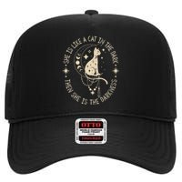 She Is Like A Cat In The Dark Then She Is The Darkness High Crown Mesh Back Trucker Hat