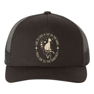 She Is Like A Cat In The Dark Then She Is The Darkness Yupoong Adult 5-Panel Trucker Hat