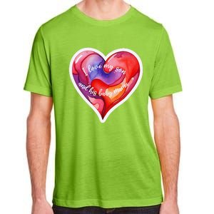 Sweet I Love My Son And His Baby Mama Mom Dad Rents Adult ChromaSoft Performance T-Shirt