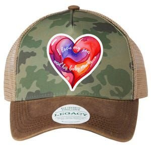 Sweet I Love My Son And His Baby Mama Mom Dad Rents Legacy Tie Dye Trucker Hat