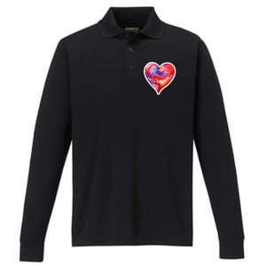 Sweet I Love My Son And His Baby Mama Mom Dad Rents Performance Long Sleeve Polo