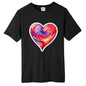 Sweet I Love My Son And His Baby Mama Mom Dad Rents Tall Fusion ChromaSoft Performance T-Shirt