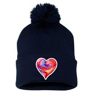 Sweet I Love My Son And His Baby Mama Mom Dad Rents Pom Pom 12in Knit Beanie