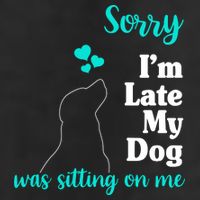 Sorry I'm Late My Dog Was Sitting On Me Adult Drive Performance Visor