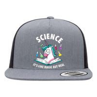 Science Is Like Magic But Real Unicorn Flat Bill Trucker Hat