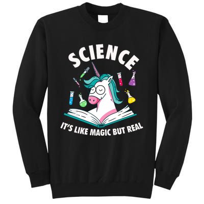 Science Is Like Magic But Real Unicorn Tall Sweatshirt