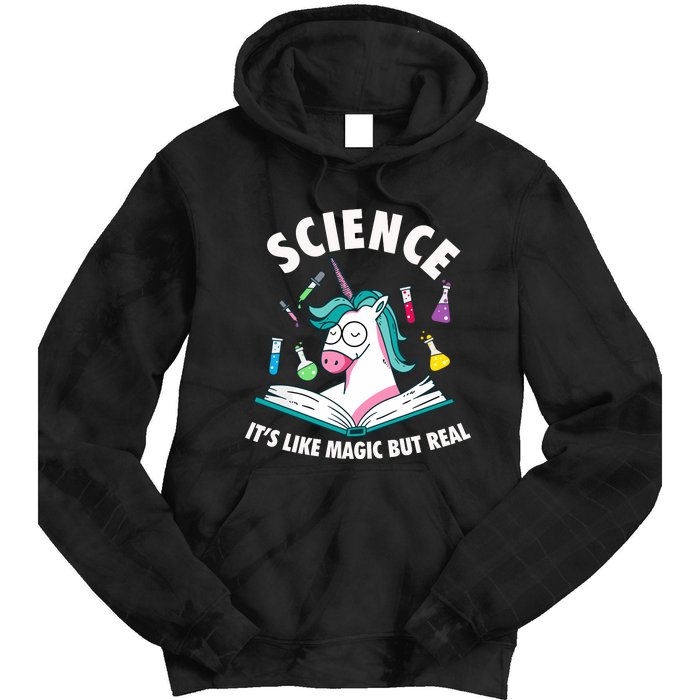 Science Is Like Magic But Real Unicorn Tie Dye Hoodie