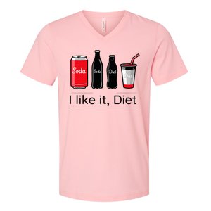 Soda I Like It Diet Essentials Morning Beverage Love V-Neck T-Shirt