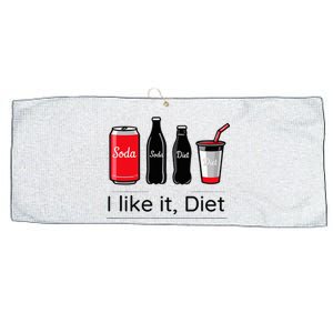 Soda I Like It Diet Essentials Morning Beverage Love Large Microfiber Waffle Golf Towel