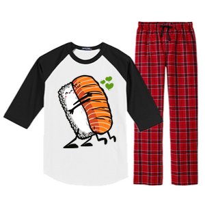 Sushi In Love Artwork Sushi Lover Great Gift Raglan Sleeve Pajama Set