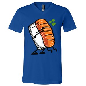 Sushi In Love Artwork Sushi Lover Great Gift V-Neck T-Shirt