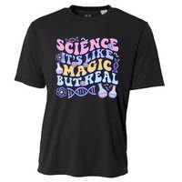 Science Is Like Magic But Real Mug Science Teacher Back To School Cooling Performance Crew T-Shirt