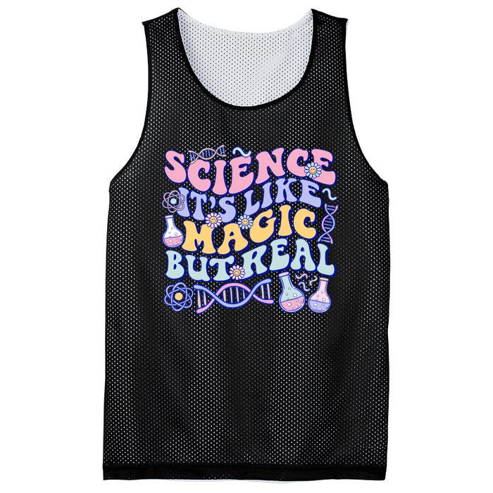 Science Is Like Magic But Real Mug Science Teacher Back To School Mesh Reversible Basketball Jersey Tank