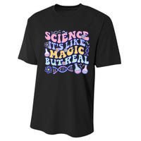 Science Is Like Magic But Real Mug Science Teacher Back To School Performance Sprint T-Shirt