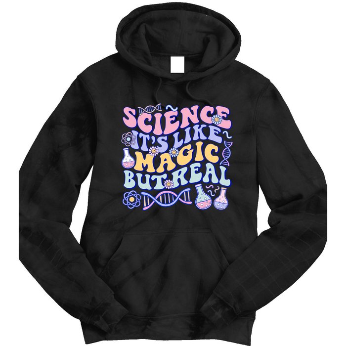 Science Is Like Magic But Real Mug Science Teacher Back To School Tie Dye Hoodie