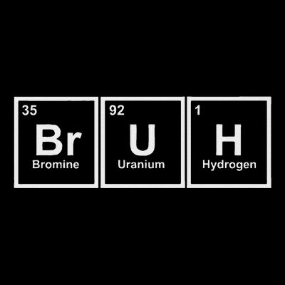 Science Is Lit Science Bruh Adult Black Short Sleeve Medium 6 T-Shirt