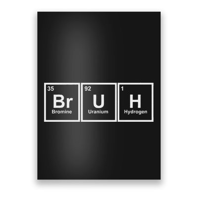 Science Is Lit Science Bruh Adult Black Short Sleeve Medium 6 Poster