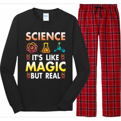 Science Is Like Magic But Real Positive Quote March For Science Long Sleeve Pajama Set