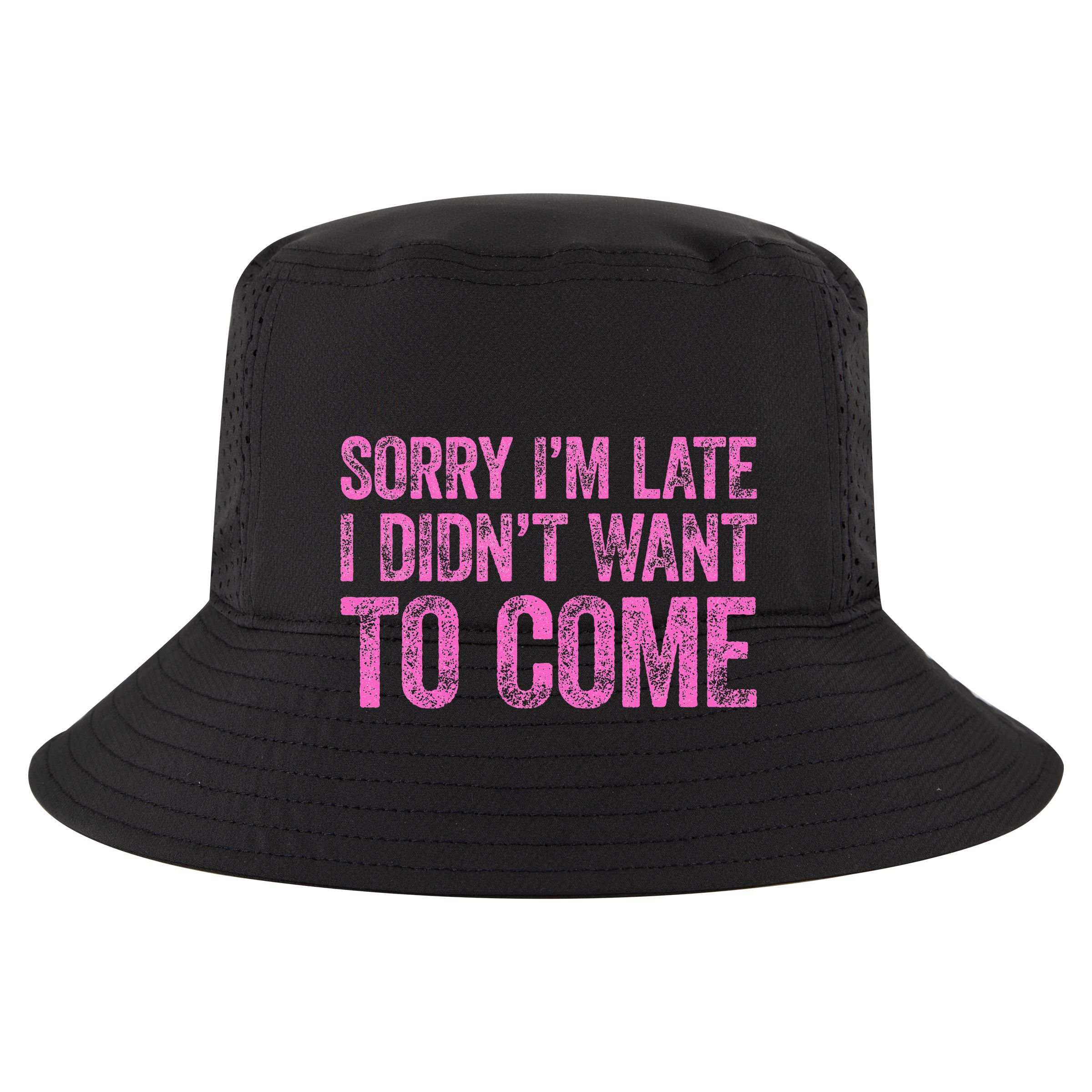 Sorry Im Late I Didnt Want To Come Women's Crop Top Tee