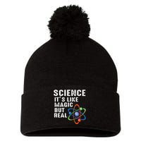 Science Its Like Magic But Real Pom Pom 12in Knit Beanie