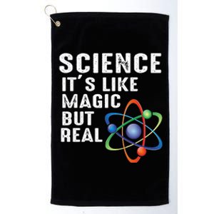 Science Its Like Magic But Real Platinum Collection Golf Towel