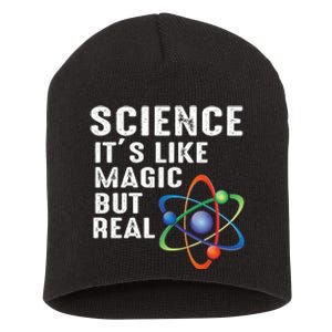 Science Its Like Magic But Real Short Acrylic Beanie