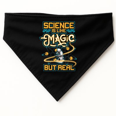 Science Is Like Magic But Real Funny Science USA-Made Doggie Bandana